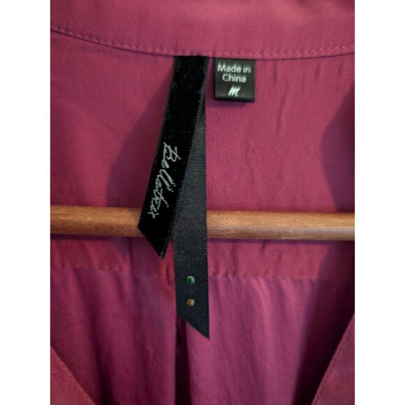 Bellatrix red purple 100% Silk Blouse size M - Picture 8 of 8